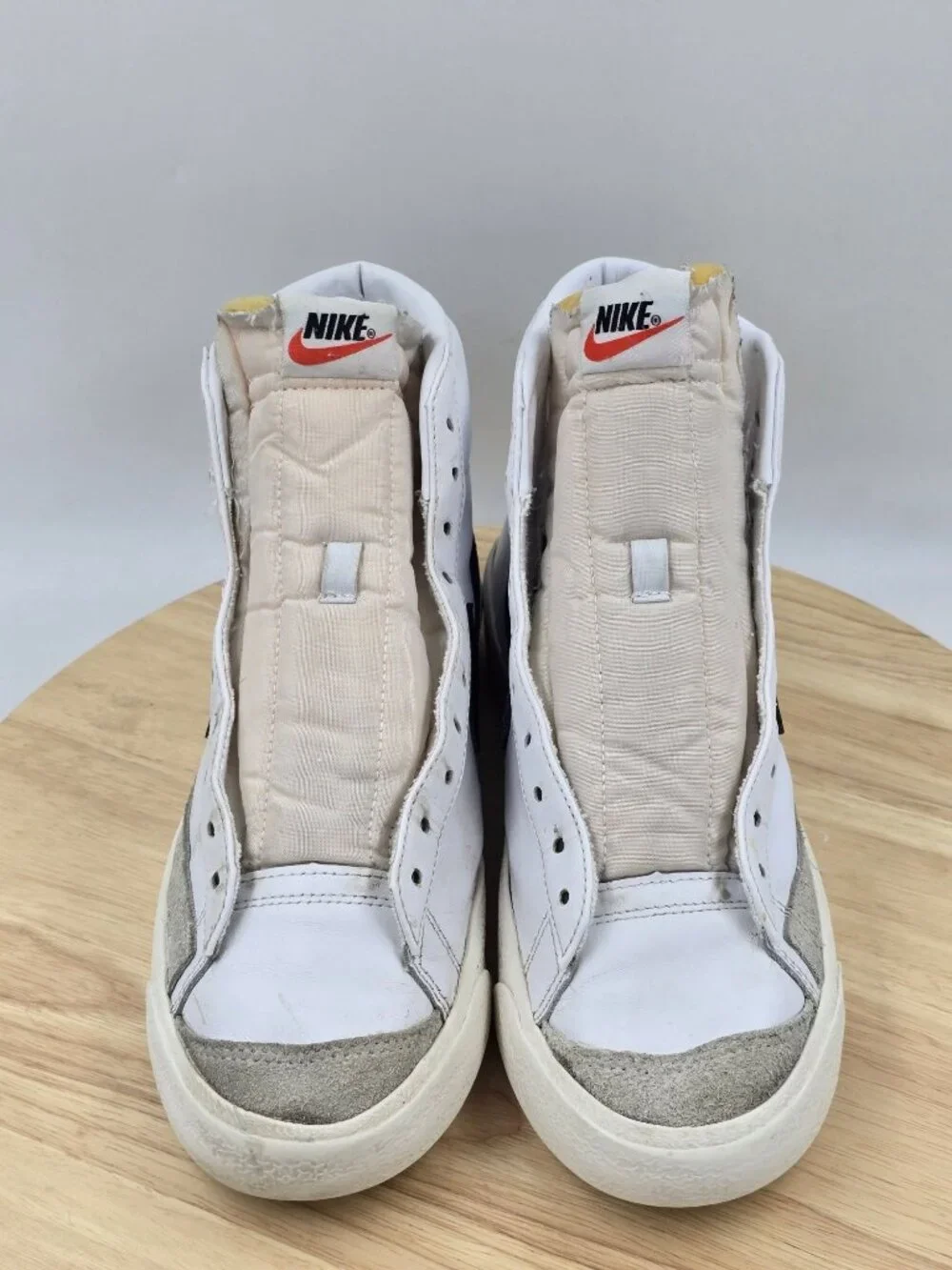 Nike Blazer Mid 77 Vintage White Athletic Sneakers - CZ1055-100 Womens 9.5